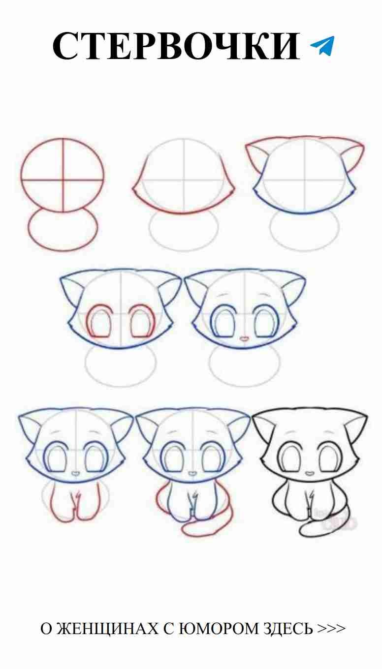 Как нарисовать милую кошку: советы для любителей манги