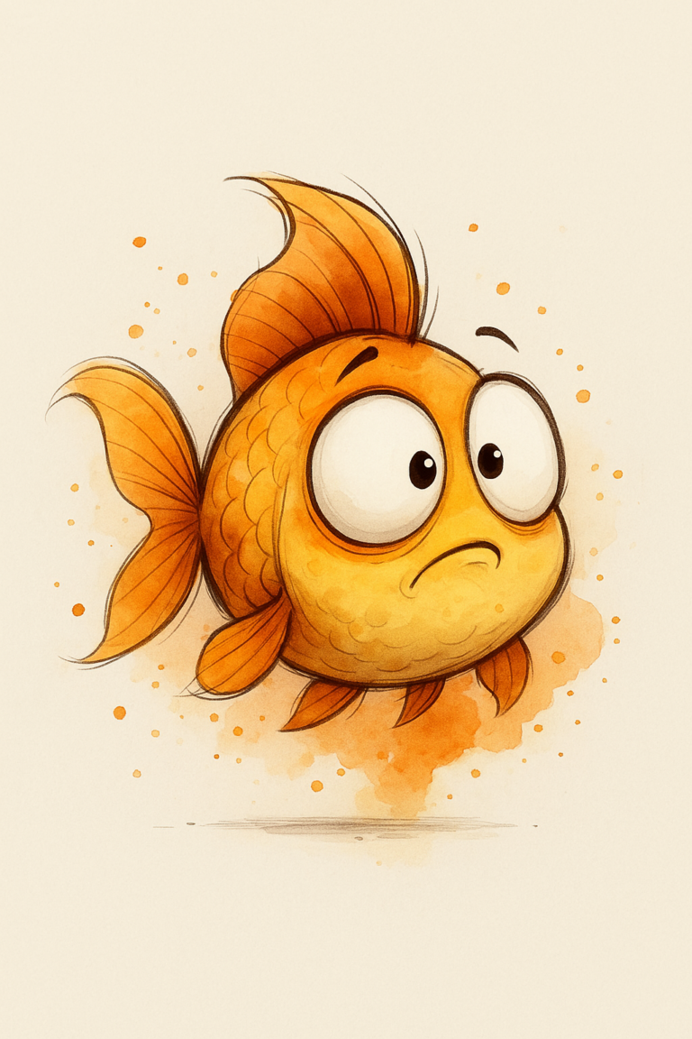 Alert Goldfish Always Watching