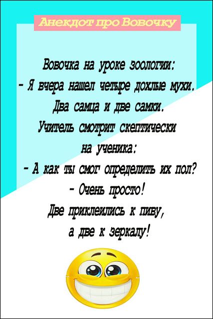Анекдот про Вовочку