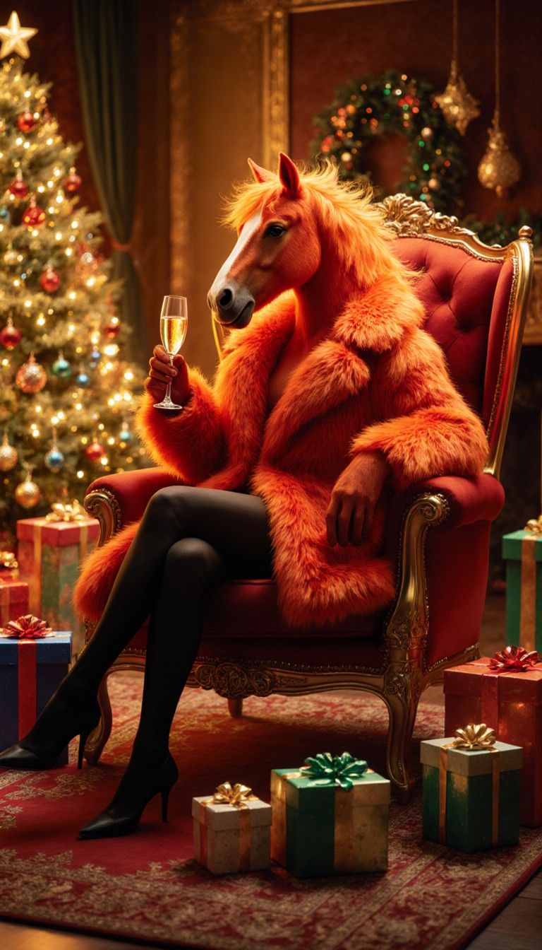 Red Fire Horse Year 2026 festive greeting card and mobile background