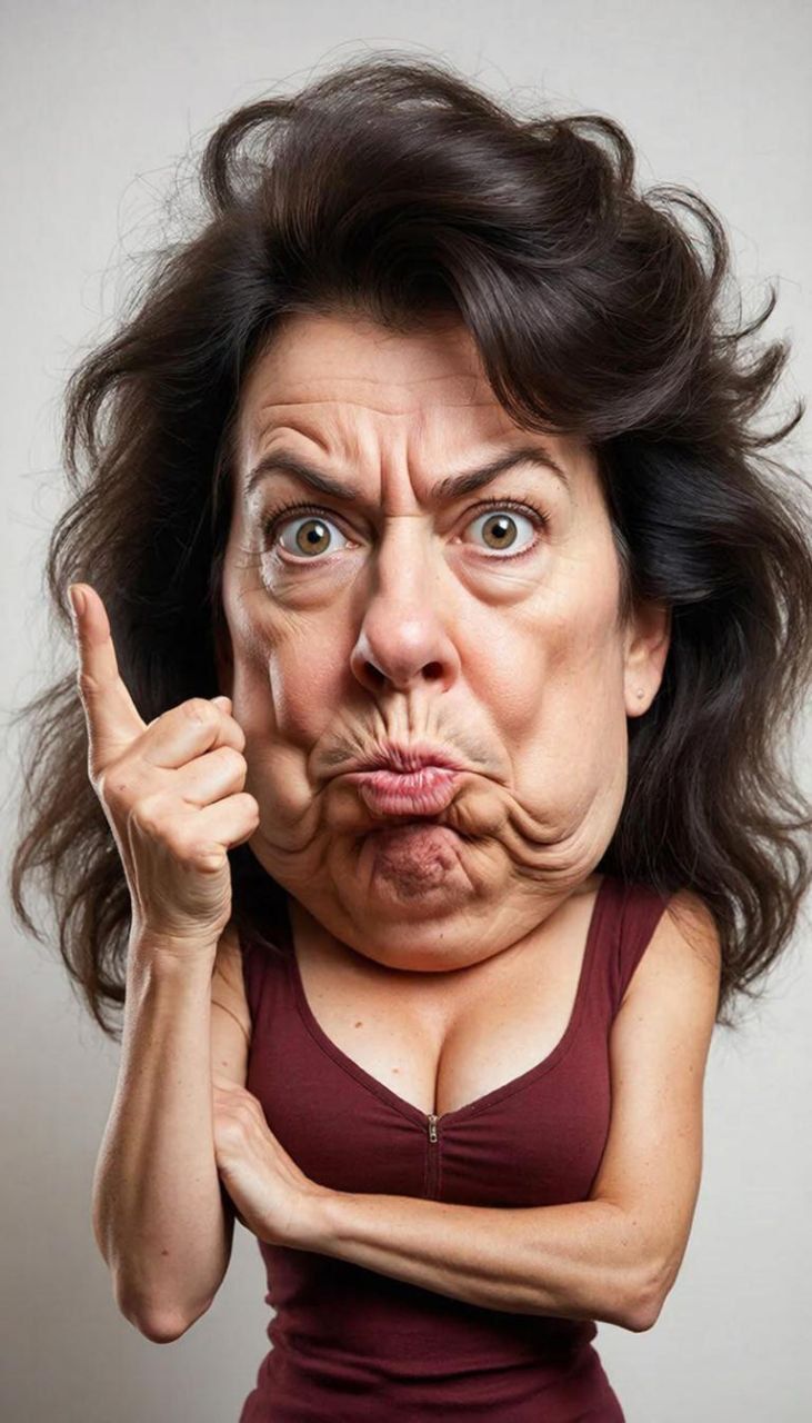 недовольная дама