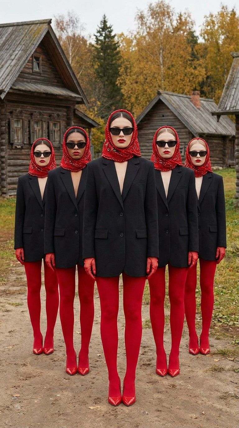 Девушки в деревне