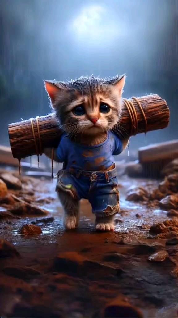 ai generated animations of cat